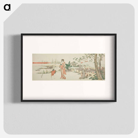 アートポスター-Goldfish vendor - 葛飾 北斎 Poster.