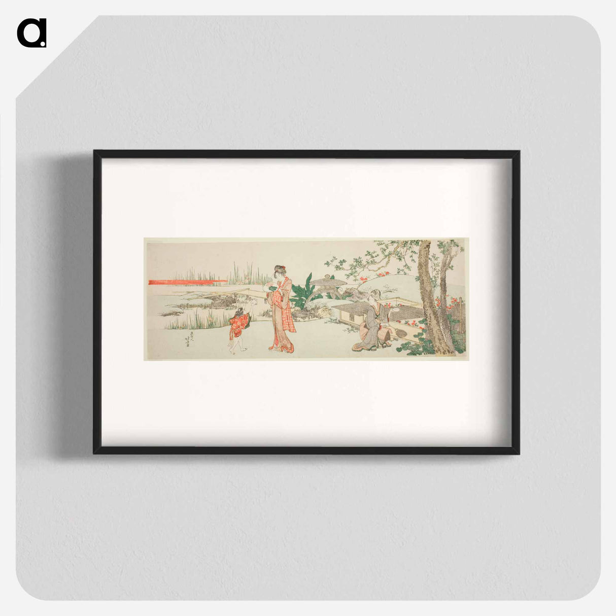 Goldfish vendor - Katsushika Hokusai Poster.