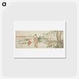 アートポストカード-Goldfish vendor - 葛飾 北斎 Postcard.