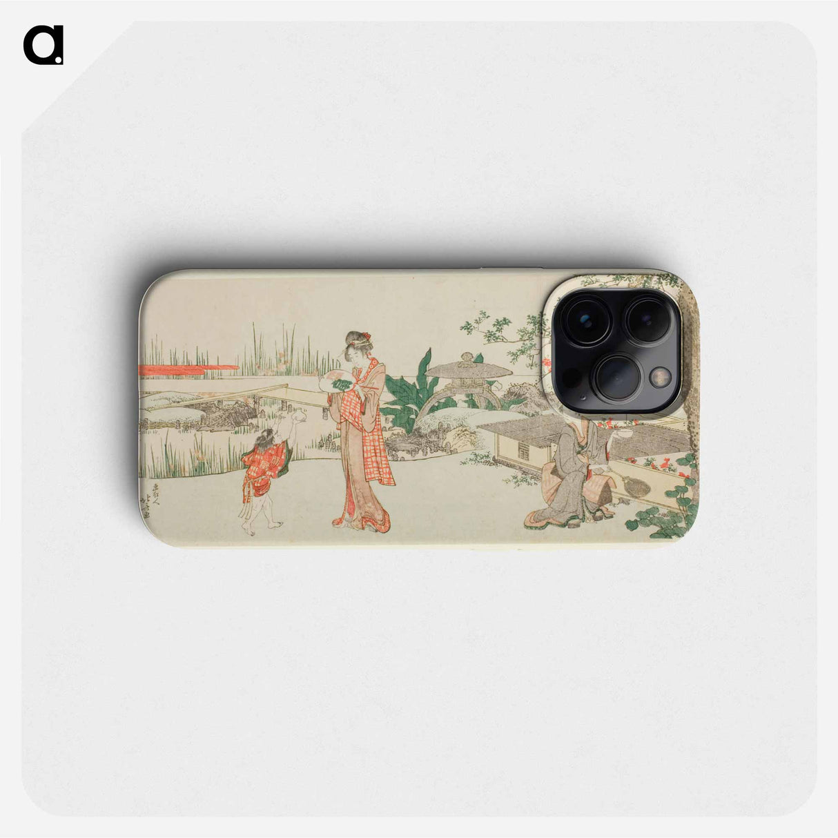 Goldfish vendor - Katsushika Hokusai Phone Case.