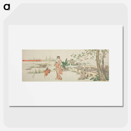 アートポスター-Goldfish vendor - 葛飾 北斎 Poster.