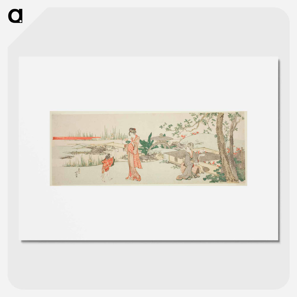 Goldfish vendor - Katsushika Hokusai Poster.
