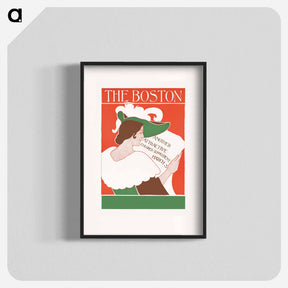 アートポスター-Woman Reading Newspaper
 - ボストン公共図書館 Poster.