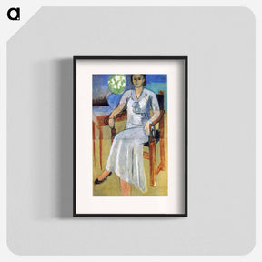 アートポスター-Woman with a White Dress - アンリ マティス Poster.