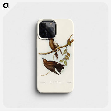 Grey-breasted Wood Swallow
 - ジョン グールド Phone Case.