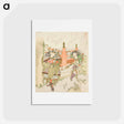 アートポストカード-Hokusai's Lin Xiangru and Kojima Takanori, from the series “Five Sibling Pictures of China and Japan for the Zakurogaki Group” - 葛飾 北斎 Postcard.