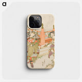 Hokusai's Lin Xiangru and Kojima Takanori, from the series “Five Sibling Pictures of China and Japan for the Zakurogaki Group” - Katsushika Hokusai Phone Case.