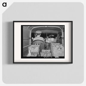 アートポスター-Milk Truck Driver
 - ラッセル リー Poster.