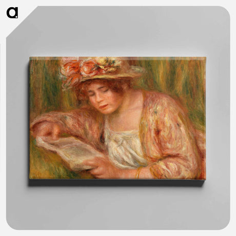 アートパネル-Andrée in a Hat, Reading
 - バーンズ・コレクション Canvas.