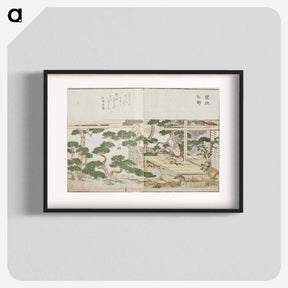 アートポスター-Ukechi: Master Pine Pruner - 葛飾 北斎 Poster.