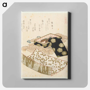A comparison of Genroku poems and shells - 葛飾 北斎 Canvas.