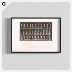 アートポスター-Collotype of a Girl with Nurse
 - エドワード マイブリッジ Poster.