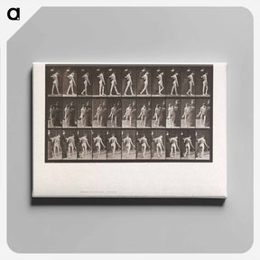 アートパネル-Collotype of a Girl with Nurse
 - エドワード マイブリッジ Canvas.
