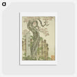 アートポストカード-Hokusai's Fine Views of the Eastern Capital at a Glance - 葛飾 北斎 Postcard.