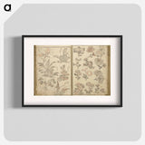 アートポスター-Random sketches by Hokusai volumes 1 to 11 - 葛飾 北斎 Poster.