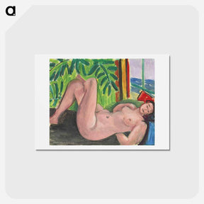 アートポストカード-Nu Aux Jambes Croisées - アンリ マティス Postcard.