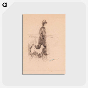 アートポストカード-Figure and Dog
 - バーンズ・コレクション Postcard.