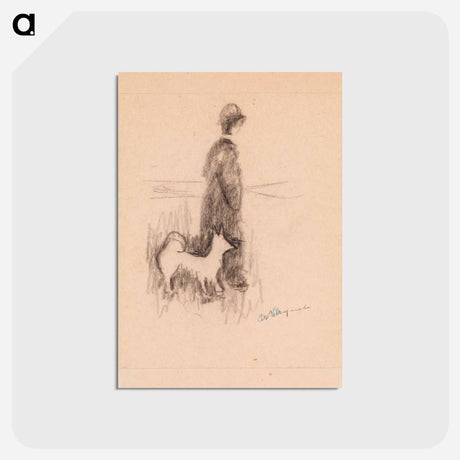 アートポストカード-Figure and Dog
 - バーンズ・コレクション Postcard.