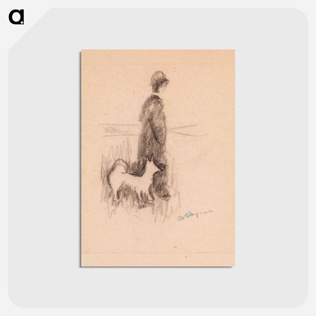 アートポストカード-Figure and Dog
 - バーンズ・コレクション Postcard.
