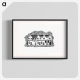 アートポスター-House from The History and Gazetteer of the County of Derby
 - 大英図書館 Poster.
