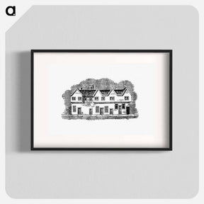 アートポスター-House from The History and Gazetteer of the County of Derby
 - 大英図書館 Poster.