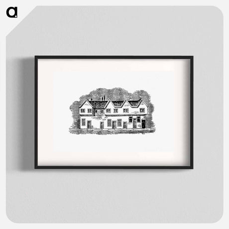 アートポスター-House from The History and Gazetteer of the County of Derby
 - 大英図書館 Poster.