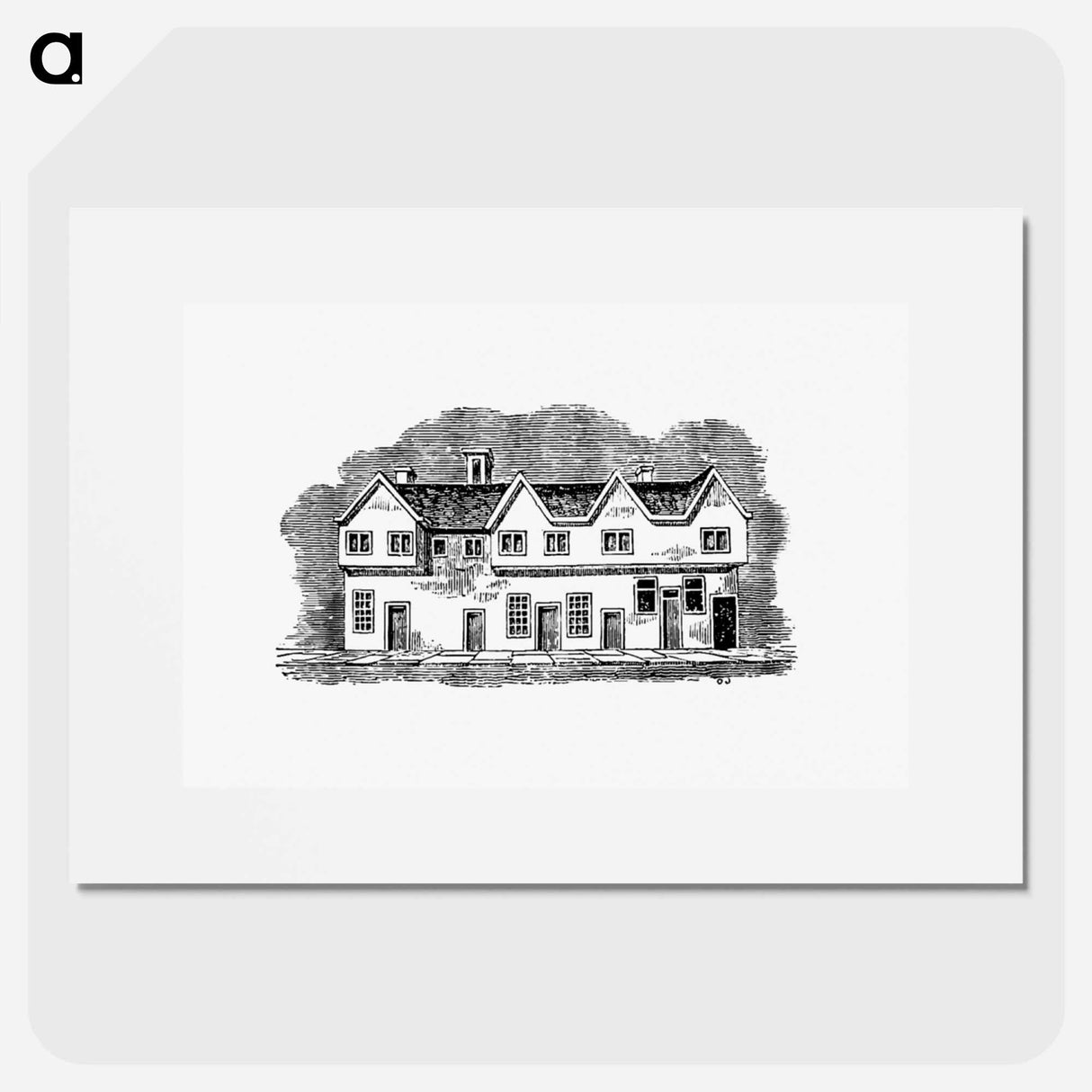 アートポスター-House from The History and Gazetteer of the County of Derby
 - 大英図書館 Poster.