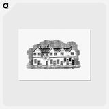 アートポストカード-House from The History and Gazetteer of the County of Derby
 - 大英図書館 Postcard.