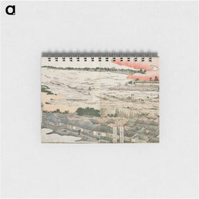 アートメモ帳-Hokusai's Panoramic Views of Both Banks of the Sumida River at a Glance - 葛飾 北斎 Memo.
