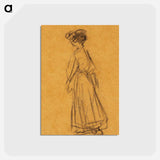 アートポストカード-Woman Walking
 - バーンズ・コレクション Postcard.