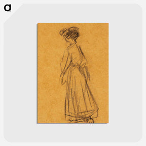 アートポストカード-Woman Walking
 - バーンズ・コレクション Postcard.