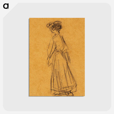 アートポストカード-Woman Walking
 - バーンズ・コレクション Postcard.