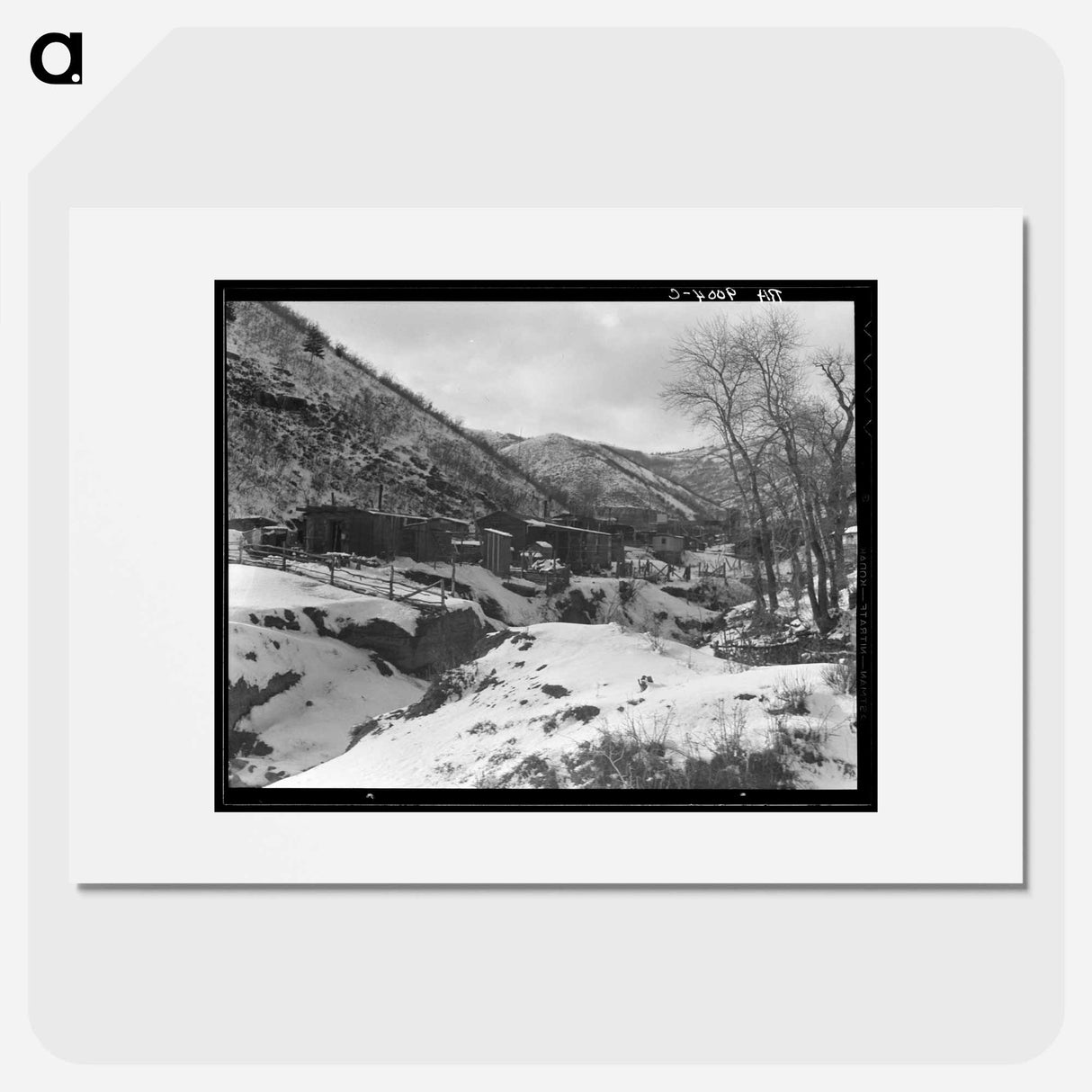 Untitled photo, possibly related to: Utah coal mining town. Consumers, near Price, Utah. "Dumping grounds of the West" - Dorothea Lange Poster.