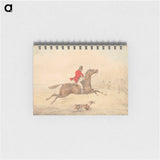 アートメモ帳-Rider on a Brown Horse About to Jump a Rail Fence to the Right
 - イェール大学アートギャラリー Memo.