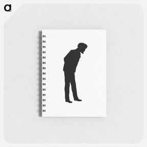 アートメモ帳-Male Silhouette from Michael's Crag
 - 大英図書館 Memo.