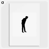 アートポスター-Male Silhouette from Michael's Crag
 - 大英図書館 Poster.