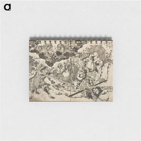アートメモ帳-Hokusai's Pages from the New Illustrated Edition of 'Tales of the Water Margin' - 葛飾 北斎 Memo.
