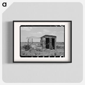 アートポスター-Combination Henhouse and Privy
 - ラッセル リー Poster.