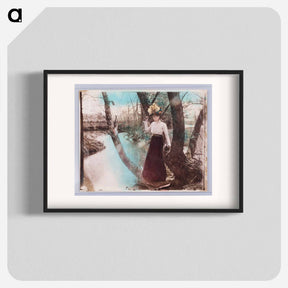 アートポスター-Woman With Knife Near Pond
 - セントルイス美術館 Poster.