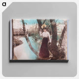 アートパネル-Woman With Knife Near Pond
 - セントルイス美術館 Canvas.