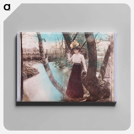 アートパネル-Woman With Knife Near Pond
 - セントルイス美術館 Canvas.