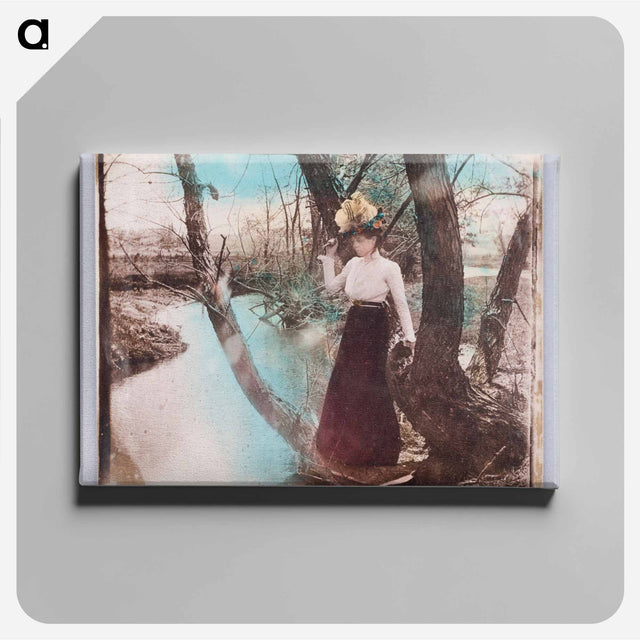 アートパネル-Woman With Knife Near Pond
 - セントルイス美術館 Canvas.