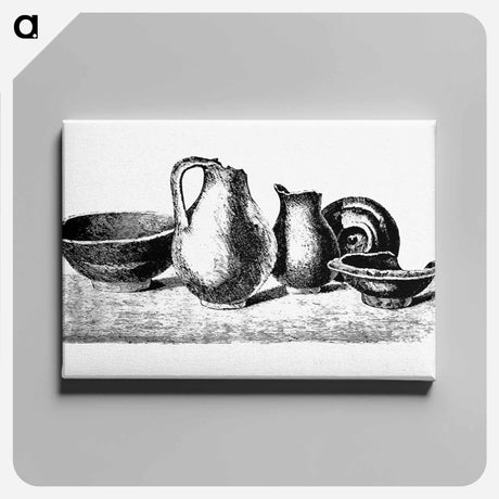 アートパネル-Antique Potteries from The Little Pittoresco
 - 大英図書館 Canvas.