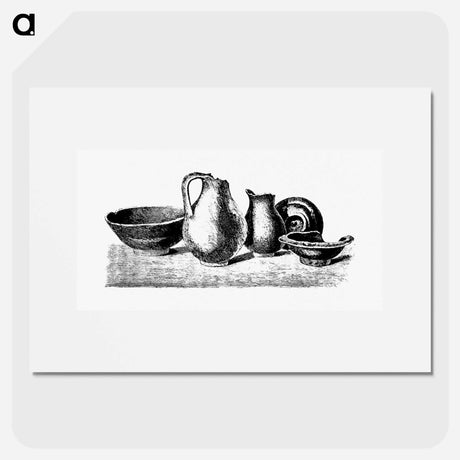アートポスター-Antique Potteries from The Little Pittoresco
 - 大英図書館 Poster.