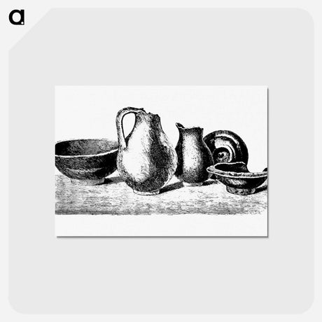アートポストカード-Antique Potteries from The Little Pittoresco
 - 大英図書館 Postcard.
