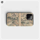 Hokusai's Transmitting the Spirit, Revealing the Form of Things: Hokusai Sketchbooks, volume 15 - 葛飾 北斎 Phone Case.