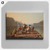 アートパネル-Raftsmen Playing Cards
 - セントルイス美術館 Canvas.