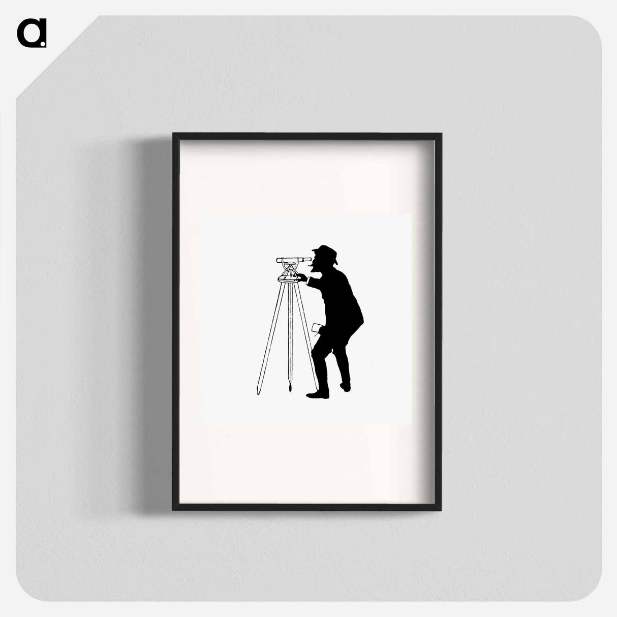 アートポスター-Man with Telescope, Illustration for Michael's Crag
 - 大英図書館 Poster.