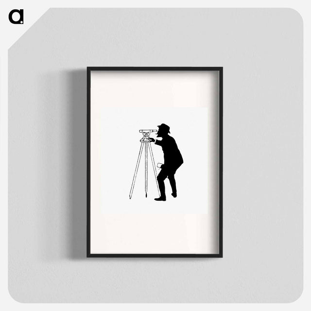 アートポスター-Man with Telescope, Illustration for Michael's Crag
 - 大英図書館 Poster.