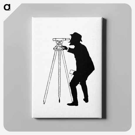 アートパネル-Man with Telescope, Illustration for Michael's Crag
 - 大英図書館 Canvas.